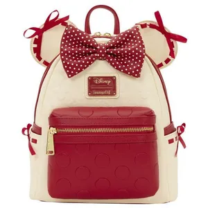 Mini Sac A Dos Loungefly Disney Minnie Rock The Dots pas cher