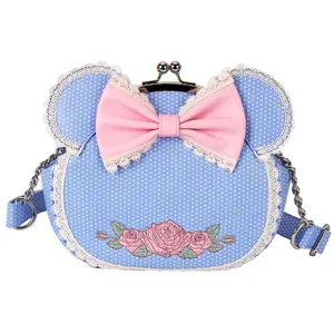 Loungefly Par Minnie Floral Et Dentelle Kisslock Crossbody Disney