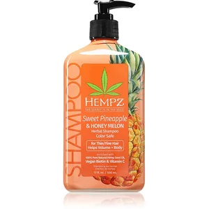 Hempz Sweet Pineapple & Honey Melon Herbal Shampoo with Vegan Biotin & Vitamin C for Thin/Fine Hair 500ml pas cher