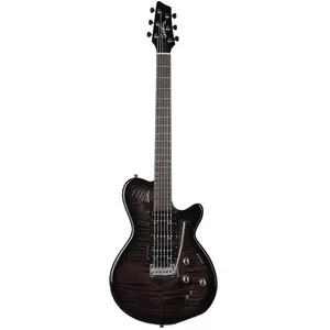 Godin xtSA Trans zwart Flame - Single-cut elektrische gitaar pas cher