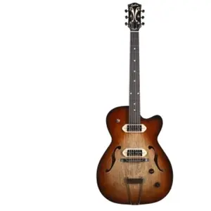 Godin 5th Ave TL Vintage Burst HG Gold Foil semi-akoestische gitaar pas cher