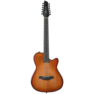 Godin A12 Ultra Deluxe Lightburst elektrisch-akoestische westerngitaar pas cher