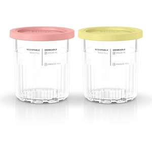 Accessoire de cuisine Ninja 2 pots CREAMi Transparent pas cher