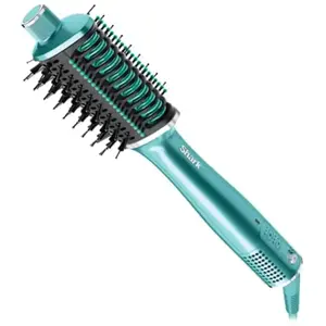 Shark Glossi 2-en-1 : Brosse soufflante en Vert lagon givré | HT302EUT... pas cher