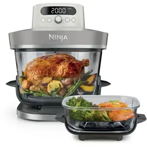 Comparateur de prix : Ninja CRISPi PRO XL Friteuse à air en verre 7-en-1 | Gris perlé
