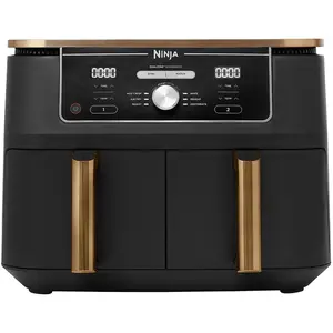 Ninja Foodi MAX Dual Zone Air Fryer, 2 Tiroirs, 9,5L, 6-en-1, Sans Hui... pas cher