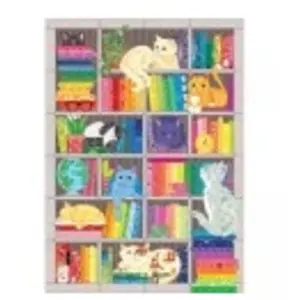 Cobble Hill Rainbow Cat Quilt Hill-40046 pas cher