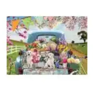 Cobble Hill puzzle 500 pieces - Country truck in spring
