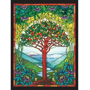 Cobble Hill Stained Glass - Arbre de la Vie Hill-48005 pas cher