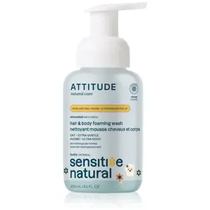 Attitude - Baby Leaves 2 in 1 Oatmeal Sensitive Foaming Wash Unscented... pas cher