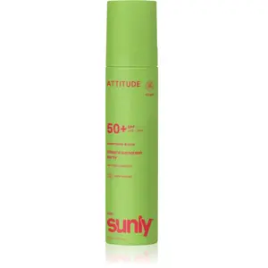 ATTITUDE SUNLY Zonnebrandspray Kids SPF50 Watermeloen Kokos ECO - duurzaam pas cher