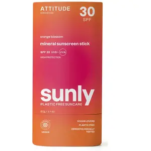 Attitude Sunly Bâton Solaire Minéral FPS 30 Fleur d'Oranger | 60 g pas cher
