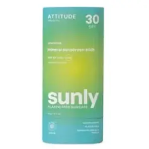 Attitude Sunly Bâton Solaire Minéral FPS 30 sans Odeur | 60 g pas cher