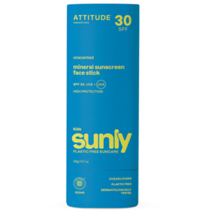 Attitude - Bâton solaire minéral Sunly enfant sans parfum SPF 30 visage 20 g - Attitude pas cher