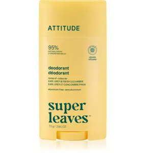 Attitude, Déodorant, Natürliches Deo Super Leaves Earl Grey & Cucumber 75 g (Stick, 75 g) pas cher