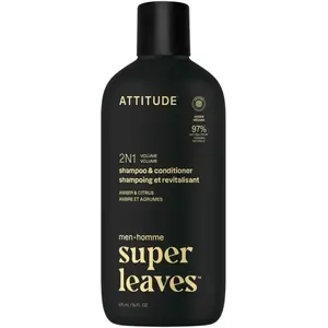 Attitude Super Leaves Men 2-In-1 Volume Shampoo & Conditioner pas cher