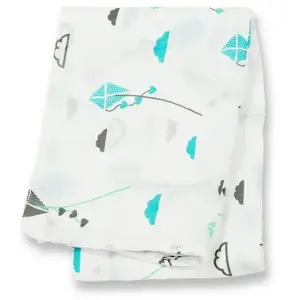 ELEMENTS FOR KIDS Lange En Bambou - Cerf-Volant Bleu pas cher