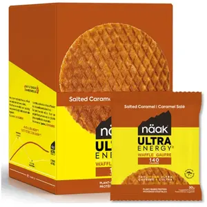 Naak Boîte De Gaufres énergétiques Ultra Energy  Salted Caramel 30g 12... pas cher