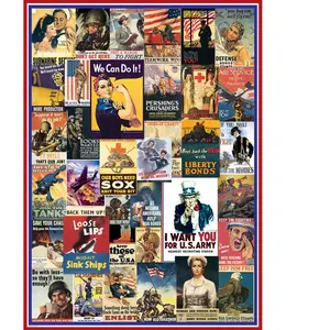 Eurographics puzzel WWI & WWII Vintage Posters - 1000 stukjes pas cher
