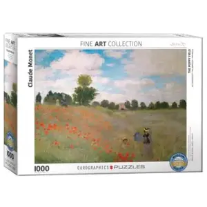 Puzzle Eurographics - Claude Monet : Coquelicots, 1000 pièces