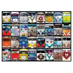 Puzzle Eurographics - VW Bus - Cool Faces, 1000 pièces pas cher