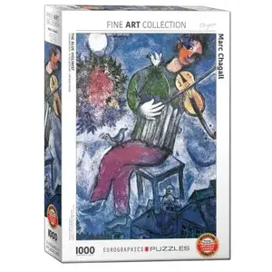 Puzzle Eurographics - Marc Chagall : Le violoniste bleu, 1000 pièces pas cher