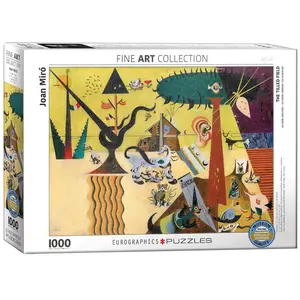Puzzle Eurographics - Joan Miro : Le champ labouré, 1000 pièces pas cher