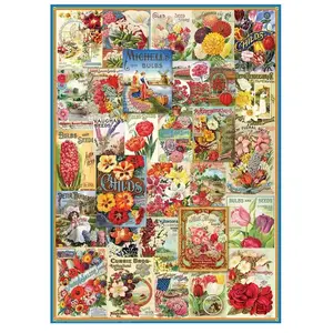 Puzzle Eurographics - Catalogue de graines de fleurs, 1000 pièces pas cher