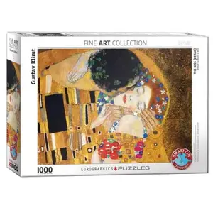 Puzzle Eurographics - Gustav Klimt : Le Baiser, 1000 pièces pas cher