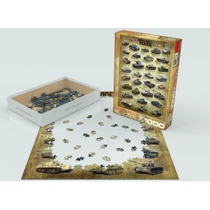 Non communiqué Puzzle Eurographics - Panzer des 2 zweiten Weltkriegs, 1000 pièces pas cher