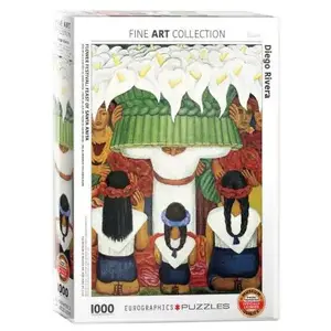 Puzzle Eurographics - Diego Rivera : Fête des Fleurs, 1000 pièces pas cher