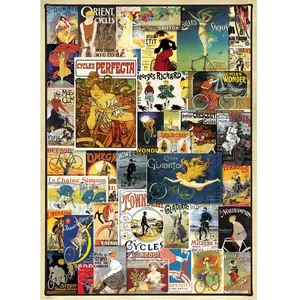 Eurographics puzzel Vintage Bicycle Posters - 1000 stukjes pas cher