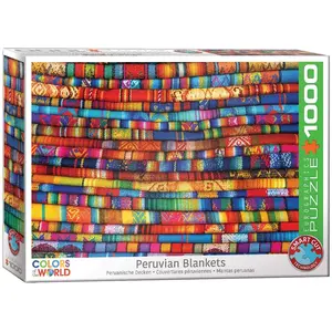 Puzzle Eurographics - Couvertures péruviennes, 1000 pièces pas cher