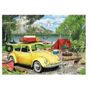 Eurographics Boîte de puzzle VW Coccinelle Champing 550 pièces (550 pi... pas cher