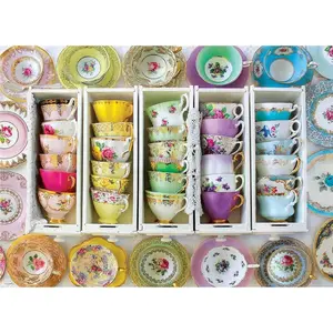 Puzzle Eurographics - Boîtes de tasses à thé, 1000 pièces pas cher