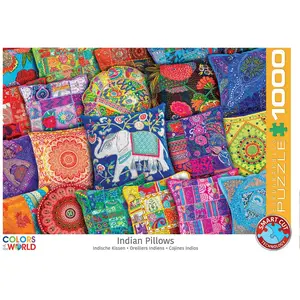 Puzzle Eurographics - Oreillers indiens, 1000 pièces pas cher