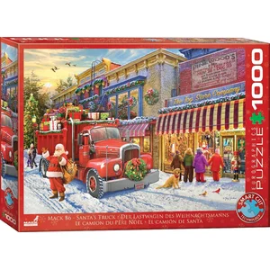 Eurographics - Mack B6 Kerstman's Vrachtwagen ("Mack B6 Santa's Truck") - Greg Giordano - 1000 stukjes - 68×48cm - Kerstmis Legpuzzel pas cher