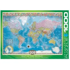 Eurographics Map of the World 6000-0557 pas cher