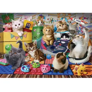 Eurographics puzzel katten 500 stukjes - Kittens Playtime. pas cher