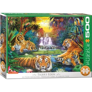 Eurographics Puzzle 500 pièces XXL - Jan Patrik Krasny : L'Eden du Tigre pas cher