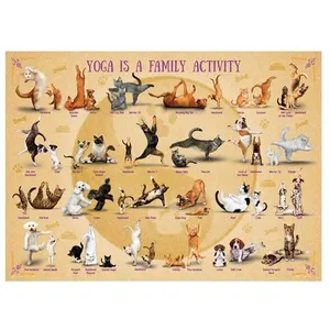 Eurographics puzzel Yoga is a Family Activity - 500 stukjes pas cher
