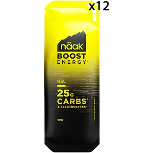Naak Boîte De Gels énergétiques Boost Energy  Neutral 40g 12 Unités pas cher
