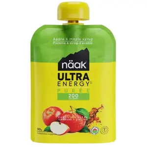 Naak Boîte De Gels énergétiques Ultra Energy Puree Pomme Et Fraise 95... pas cher