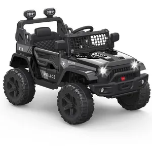 Baloveby Jeep Voiture Électrique 5 km-h Vitesse 2, LED, Musique, USB, ...Vendu parcdiscount