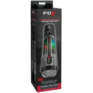 Pipedream - PDX Elite ViewTube MAX View - Transparant/ZwartVendu parbol