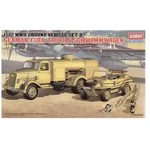 Comparateur de prix : Academy Camion Ravitailleur Allemand De 2ème Gm & Schwimwagen - Academy Ac13401-Academy