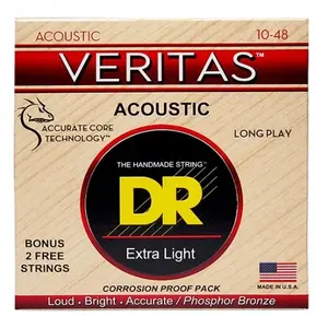 DR Strings VTA-10 Veritas Acoustic Snaren (10-48) pas cher