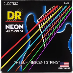 DR Strings DR String MCE-9 Multi-Color Jeu de cordes pour guitare electrique pas cher