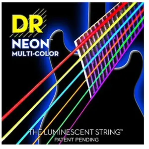 DR NEON MultiColor Electrische Gitaar Snaren: 010-046 pas cher