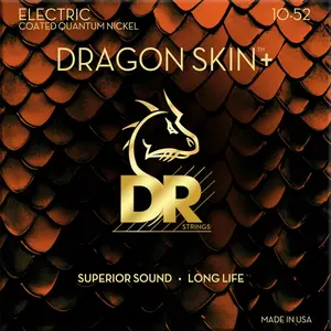 DR DEQ-10/52 Dragon Skin+ Electric Guitar Strings 10-52 - Elektrische ...